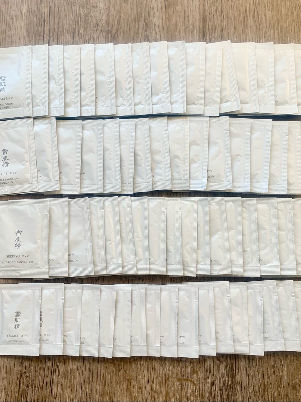 KOSÉ SEKKISEI MYV Actirise 69 pc Sample Skincare Set Lotion Emulsion Oil Wash